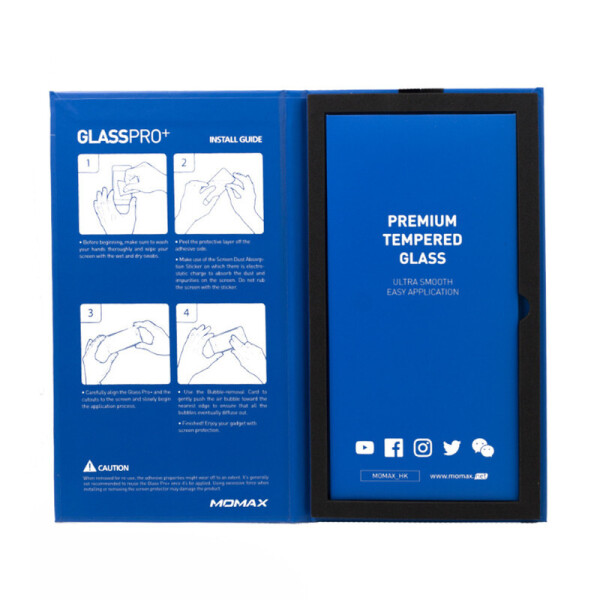 

Защитное Стекло Momax Pro+ 0.33mm Tempered Glass для Apple iPhone 11 Pro Transparent