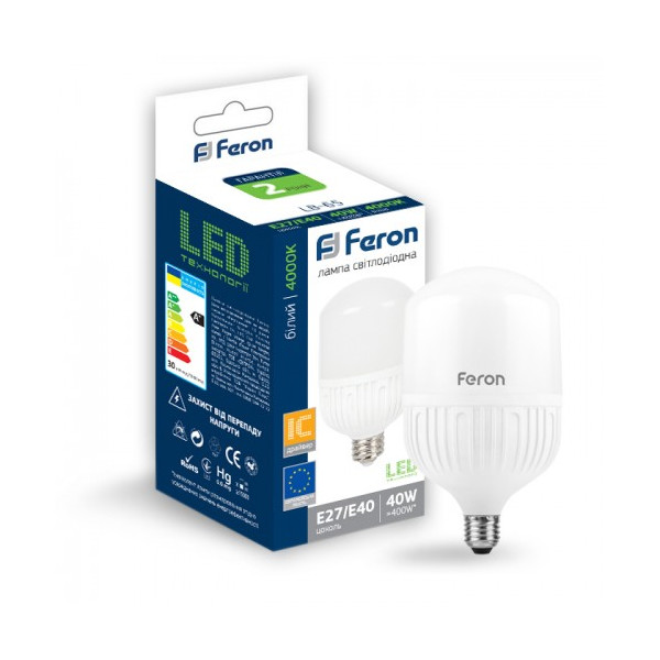 

Лампа светодиодная Feron LB-65 230V 40W 3500Lm E27-Е40 4000K (25824)