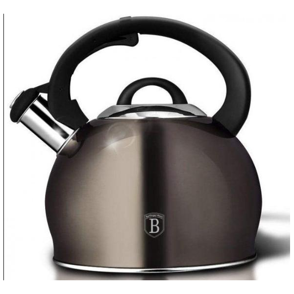 

Чайник со свистком 3 л metallic line carbon berlinger haus bh-1789 (5879)