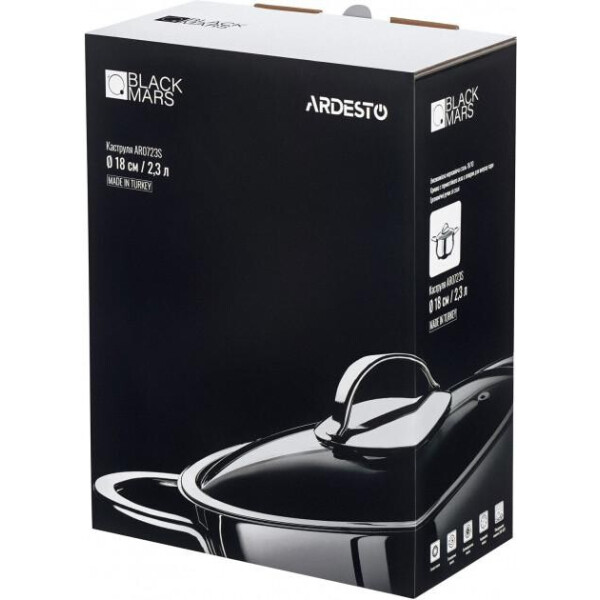 

Кастрюля Ardesto Black Mars 3 л (AR0730S) (77307)