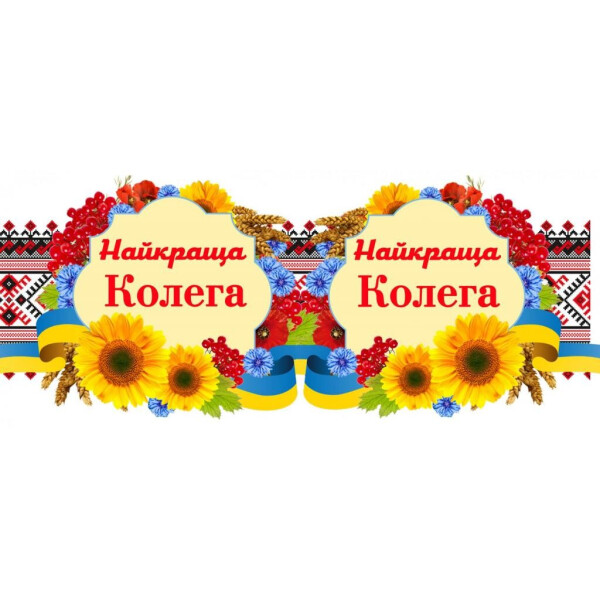 

Чашка Вышивка "; Найкращій колезі"; (171091)