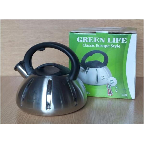 

Чайник металический green life gl-5303 bl без коробки (171890)