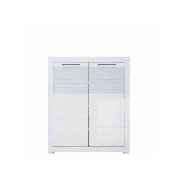 

Тумба для обуви BRW Флеймс REG2D/11/9 92х110х37 белый/белый глянец