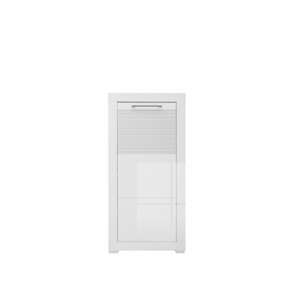 

Тумба для обуви BRW Флеймс REG1D/11/5 52х110х37 белый/белый глянец