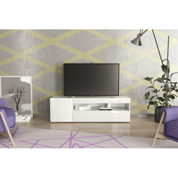 

Тумба под ТВ LasCavo Лоренцо 1 155×45×40 нимфея альба/нимфея альба лак