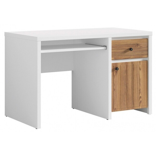 

Стол компьютерный BRW Кристина BIU1D1S/120 120х77х65 белый\лиственница золотая