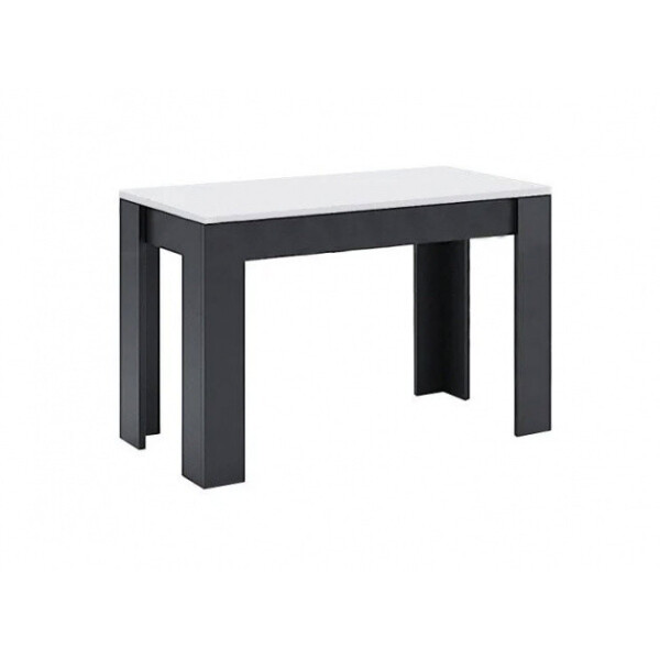 

Стол кухонный MiroMark Виола 120×76,5×65 черный/белый глянец