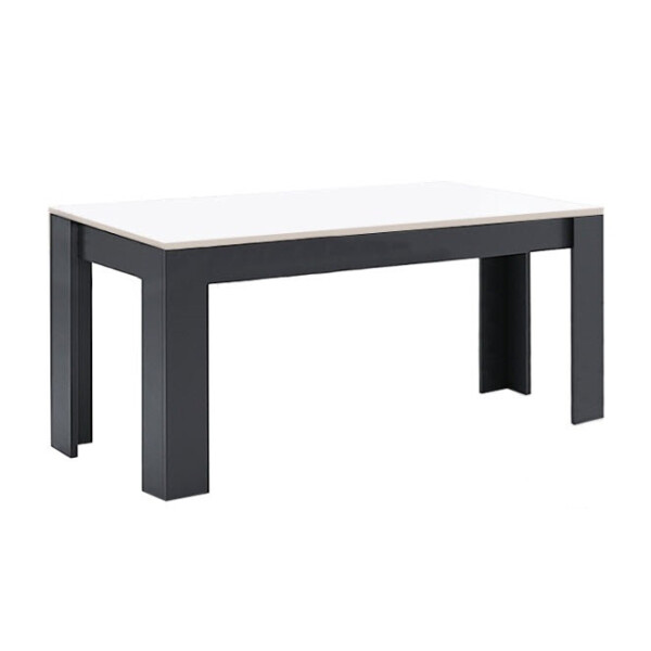 

Стол кухонный MiroMark Виола 160×76,5×95 черный/белый глянец