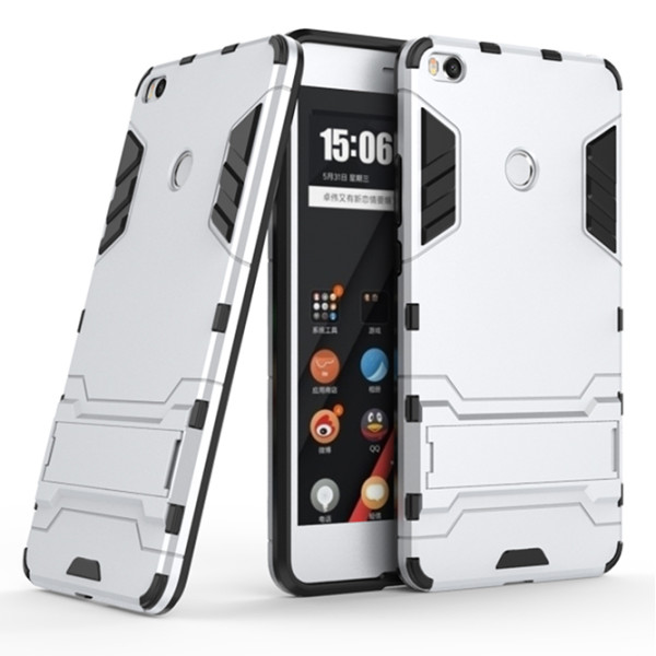 

Ударопрочный чехол-подставка Transformer для Xiaomi Mi Max 2 с мощной защитой корпуса (Серебряный / Satin Silver) (100276)