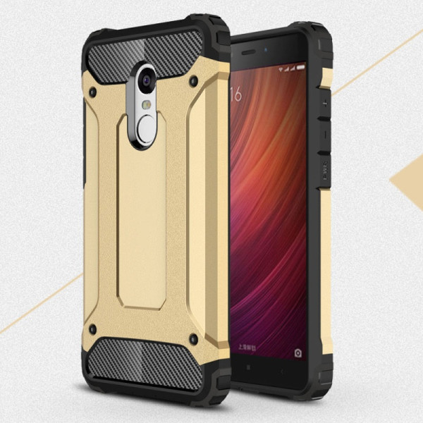 

бронированный противоударный TPU+PC Immortal для Xiaomi Redmi Note 4X / Note 4 (SD) (Золотой) (106928)