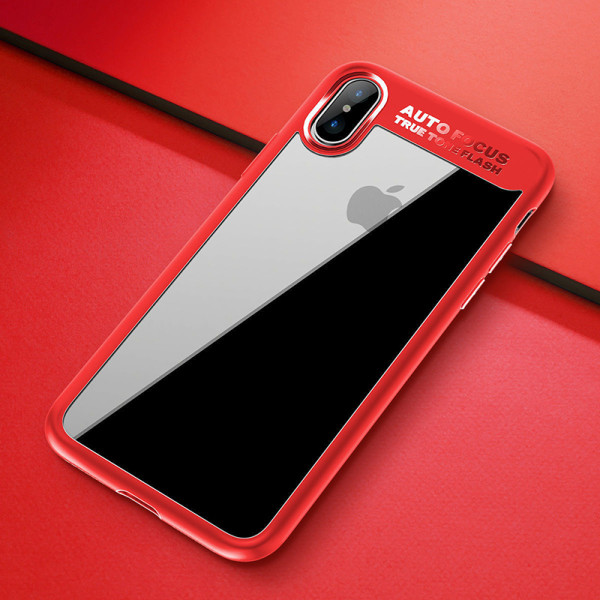 

TPU Rock Clarity Series для Apple iPhone X (5.8") / XS (5.8") (Красный / Red) (257846)