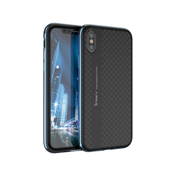 

iPaky TPU+PC для Apple iPhone X (5.8") / XS (5.8") (Черный / Синий) (279162)