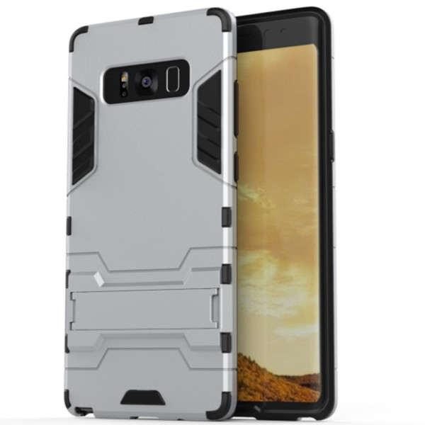 

-подставка ударопрочный Transformer для Samsung Galaxy Note 8 с мощной защитой корпуса (Серебряный / Satin Silver) (279247)