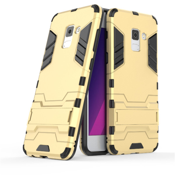 

-подставка ударопрочный Transformer для Samsung A530 Galaxy A8 (2018) с мощной защитой корпуса (Золотой / Champagne Gold) (391644)