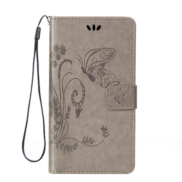 

кожаный (книжка) Four-leaf Clover с визитницей для Meizu M5 Note (Серый) (406705)
