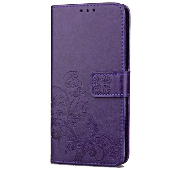 

кожаный (книжка) Four-leaf Clover с визитницей для Xiaomi Redmi Note 5A Prime / Redmi Y1 (Фиолетовый) (453979)
