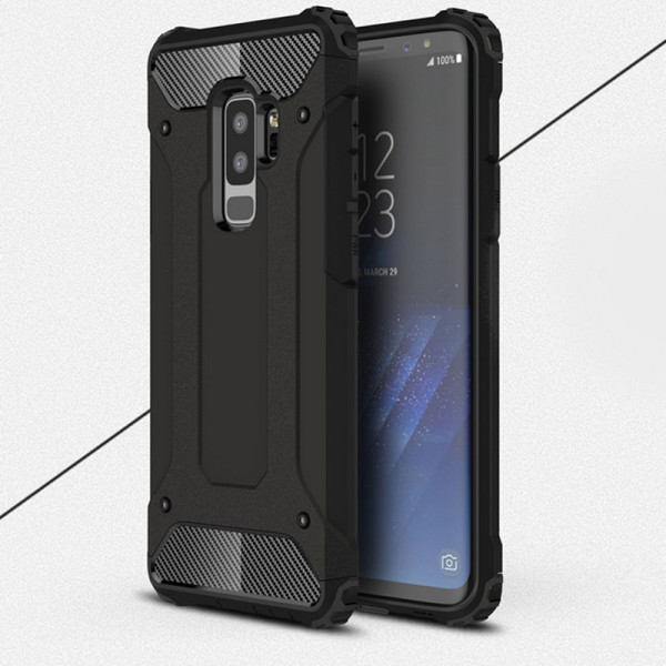 

бронированный противоударный TPU+PC Immortal для Samsung Galaxy S9 (Черный) (475635)