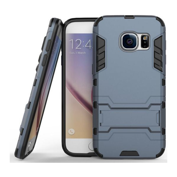 

-подставка ударопрочный Transformer для Samsung G930F Galaxy S7 с мощной защитой корпуса (Металл / Gun Metal) (47883)