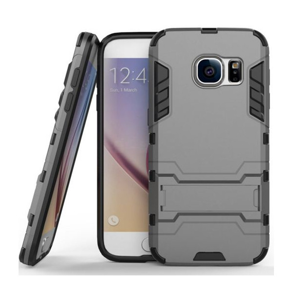 

-подставка ударопрочный Transformer для Samsung G930F Galaxy S7 с мощной защитой корпуса (Серый / Metal slate) (47885)