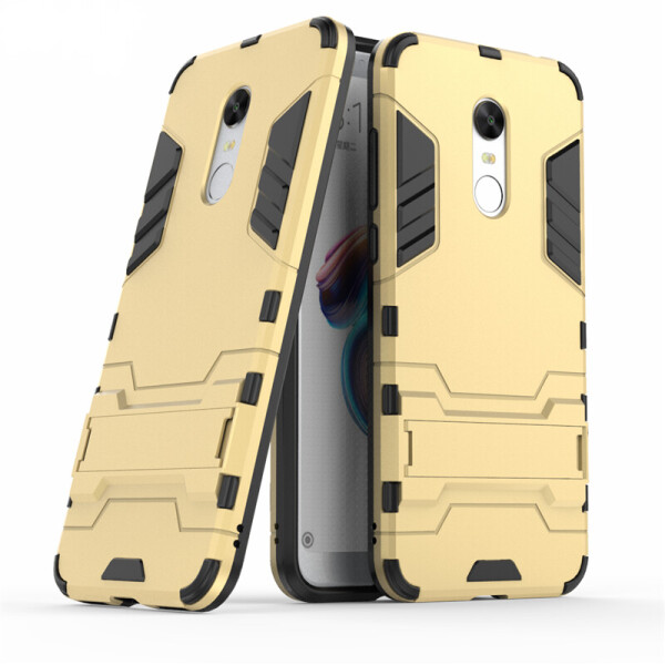 

-подставка ударопрочный Transformer для Xiaomi Redmi 5 с мощной защитой корпуса (Золотой / Champagne Gold) (480724)