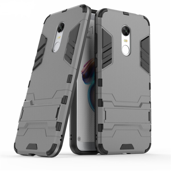 

-подставка ударопрочный Transformer для Xiaomi Redmi 5 с мощной защитой корпуса (Серый / Metal slate) (480728)