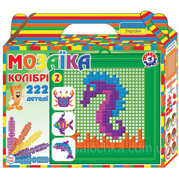 

ТехноК Колибри (1097) Набор для творчества Мозаика 2, (222 эл.)