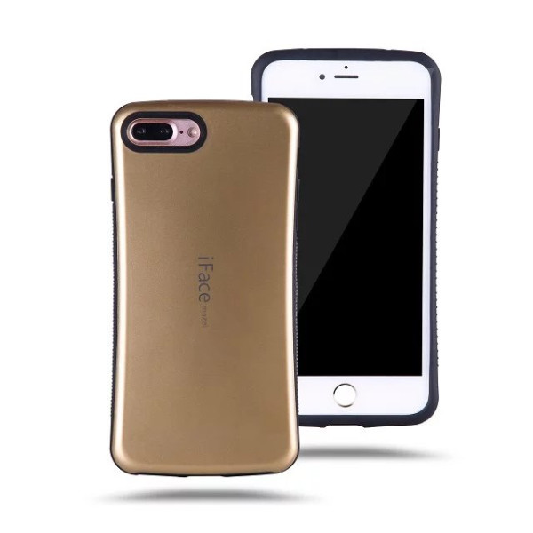 

TPU+PC iFace устойчивый к царапинам глянец для Apple iPhone 7 plus / 8 plus (5.5") (Золотой / Черный) (484011)