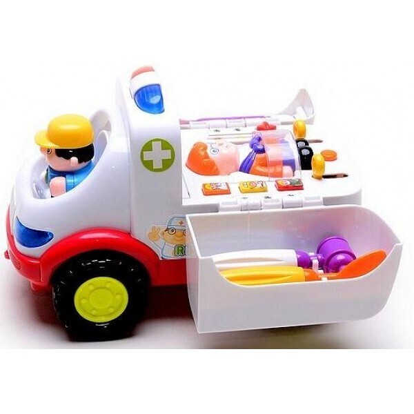 

Музыкальная обучающая машинка Huile Toys Скорая помощь 836