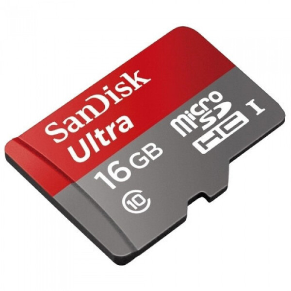 

Карта памяти SanDisk Ultra microSD HC UHS-I 16GB Class 10 + SD-adapter SDSQUNS-016G-GN3MA