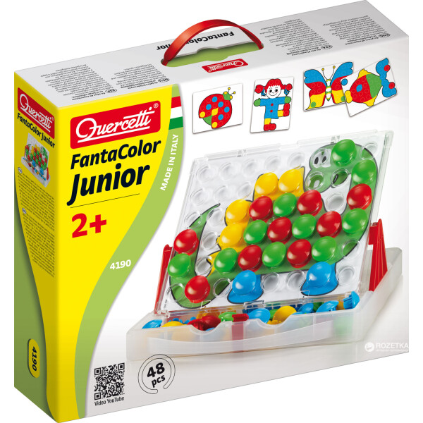 

Quercetti Fantacolor Junior Basic (4195) Мозаика набор Big 48 (4195-Q)