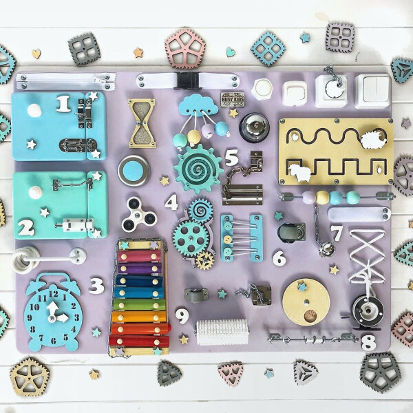 

Бизиборд BusyKids Фиолетовый Разноцветный 60х80см (BG24026)