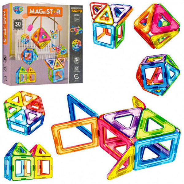 

Детский магнитный конструктор Limo Toy 30 Разноцветный (LT1001)