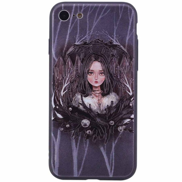 

TPU+PC YCT картина для Apple iPhone 7 / 8 (4.7") (Девочка готическая) (542223)