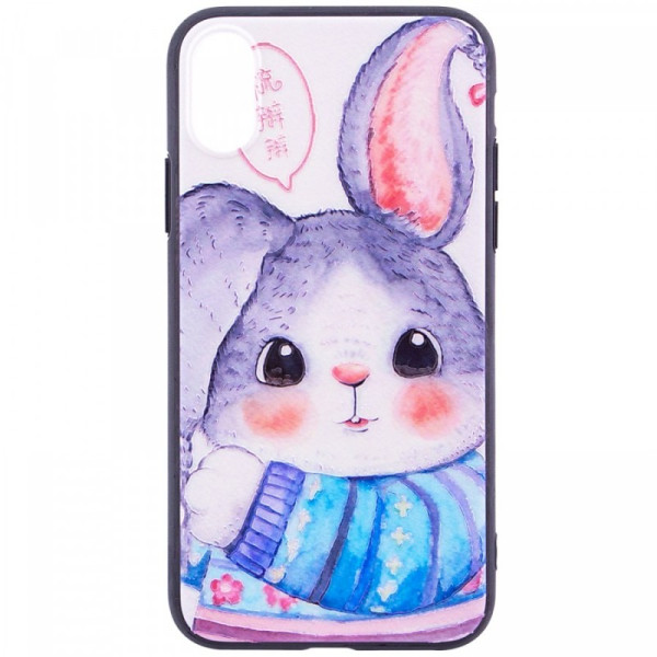 

TPU+PC YCT тиснение для Apple iPhone X (5.8") / XS (5.8") (Зайчик) (544041)