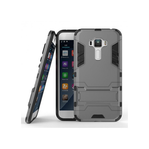 

-подставка ударопрочный Transformer для Asus Zenfone 3 (ZE552KL) с мощной защитой корпуса (Металл / Gun Metal) (54672)