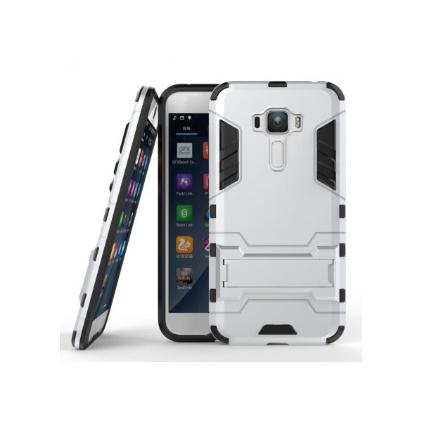 

Чехол-подставка ударопрочный Transformer для Asus Zenfone 3 (ZE552KL) с мощной защитой корпуса (Серебряный / Satin Silver) (54673)
