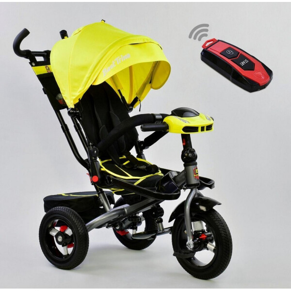 

детский велосипед-каталка Best Trike 6088 F - 1340 Желтый (надувные колеса)