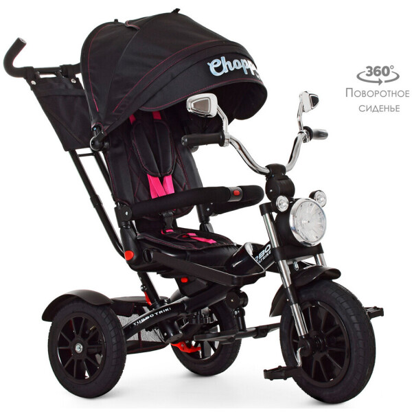 

детский велосипед-каталка Turbo Trike M 4056HA-20-4 Black / Pink (M 4056HA)