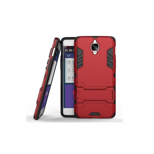 

-подставка ударопрочный Transformer для OnePlus 3 / OnePlus 3T с мощной защитой корпуса (Красный / Dante Red) (54776)
