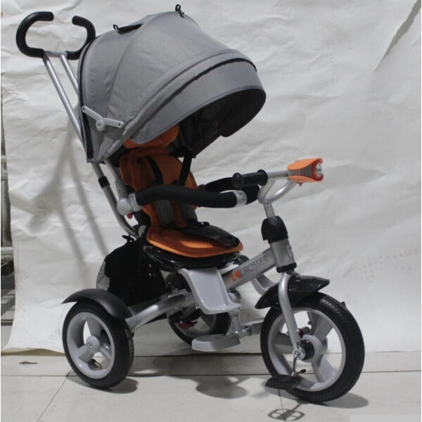 

детский велосипед-каталка Azimut Crosser Air Grey/Orange (T-503)