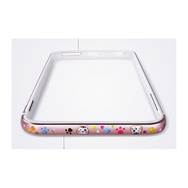 

-бампер металлический Lofter Cutie Series для Apple iPhone 7 / 8 (4.7") (Котик) (55504)