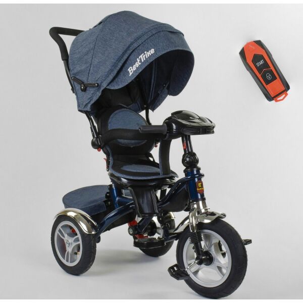 

Трехколесный велосипед для детей с родительской ручкой 5890 / 84-710 Best Trike, Надувные колеса