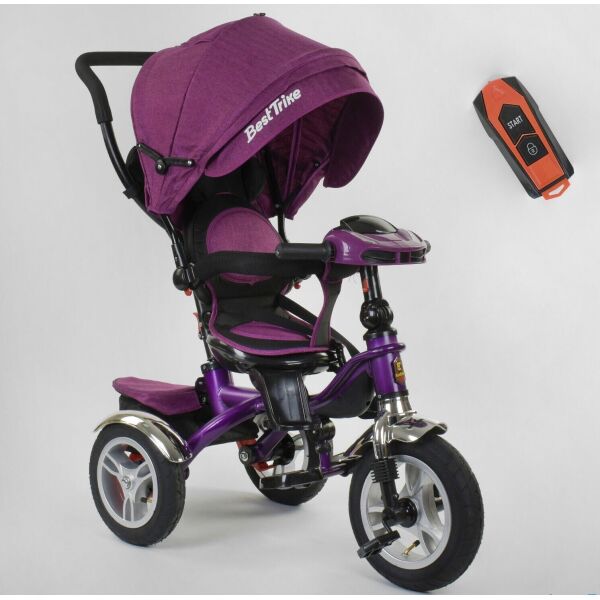 

Трехколесный велосипед для детей с родительской ручкой 5890 / 86-315 Best Trike, Надувные колеса