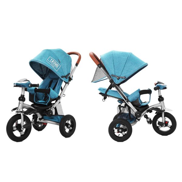 

Велосипед детский трехколесный TILLY TRAVEL T-387 Бирюзовый лен