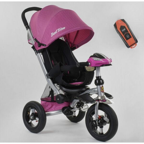 

Трехколесный велосипед для детей с родительской ручкой 698 / 32-110 Best Trike, Надувные колеса