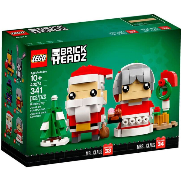 

LEGO Brick Headz Мистер и миссис Клаус (40274)