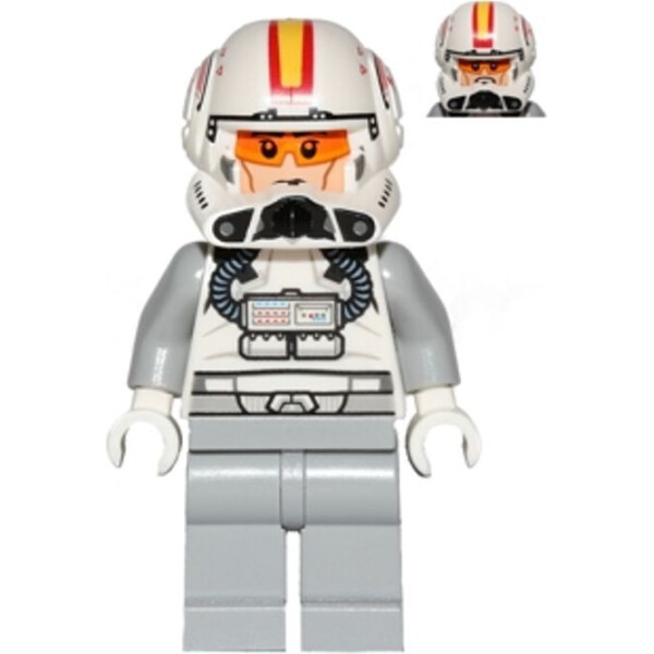 

LEGO Star Wars Clone Pilot, Episode 3 with Open Helmet Yellow and Red Markings (sw0608)