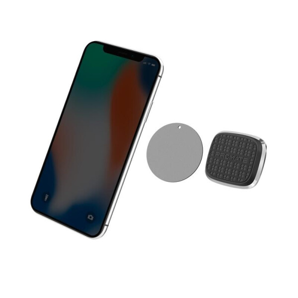 

Автодержатель для телефона магнитный Promate Magnetto Silver