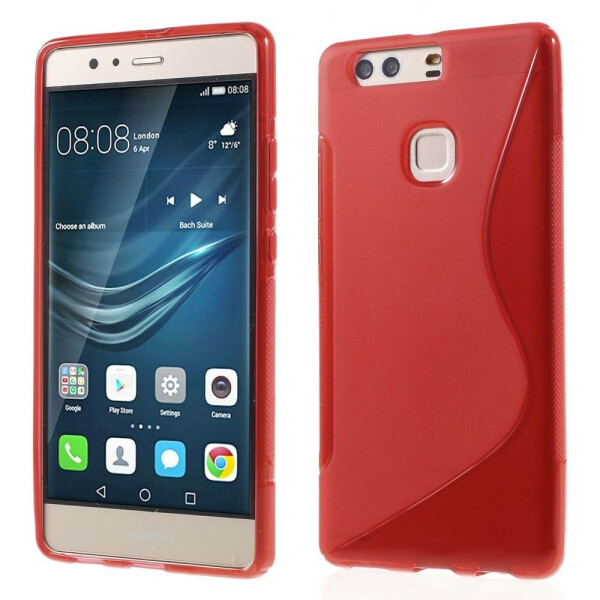 

Силиконовый чехол Deexe S Line для Huawei P9 Plus - Red