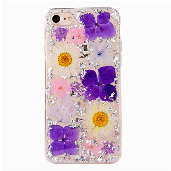 

TPU "Flowers and tinsel " для Apple iPhone 7 plus / 8 plus (5.5") (Фиалки) (580065)
